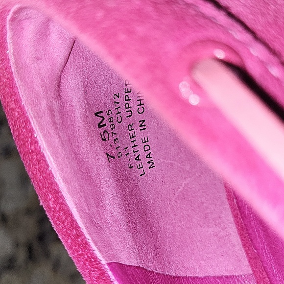 Sperry Jeffrey Top-Sider Pink Suede Wedges Size 7.5 - Picture 8 of 10
